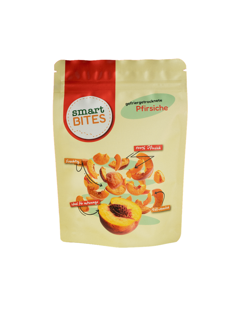 Gefriergetrocknete Pfirsiche